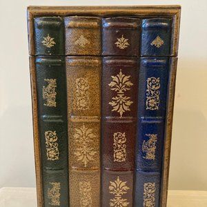 Vintage Style Book Wine Box